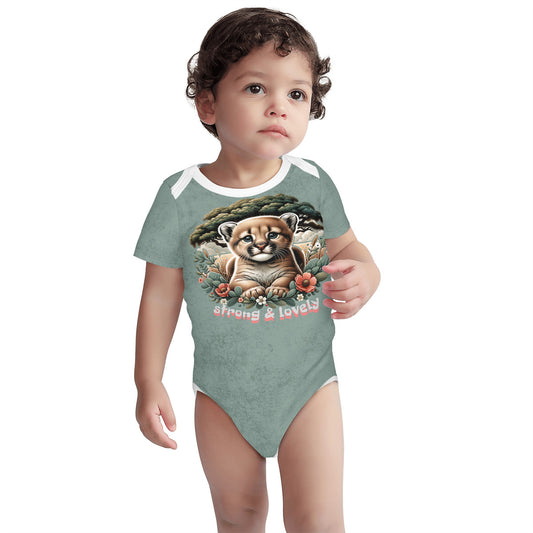 Puma Strong & Lovely Short Sleeve Baby One-Piece