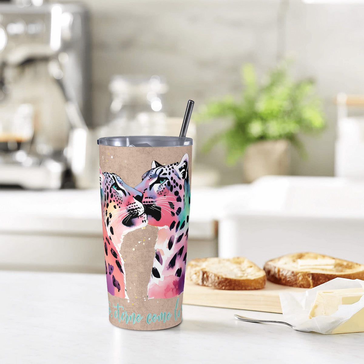 Salvaje Snowleopard Lid Cup 20oz