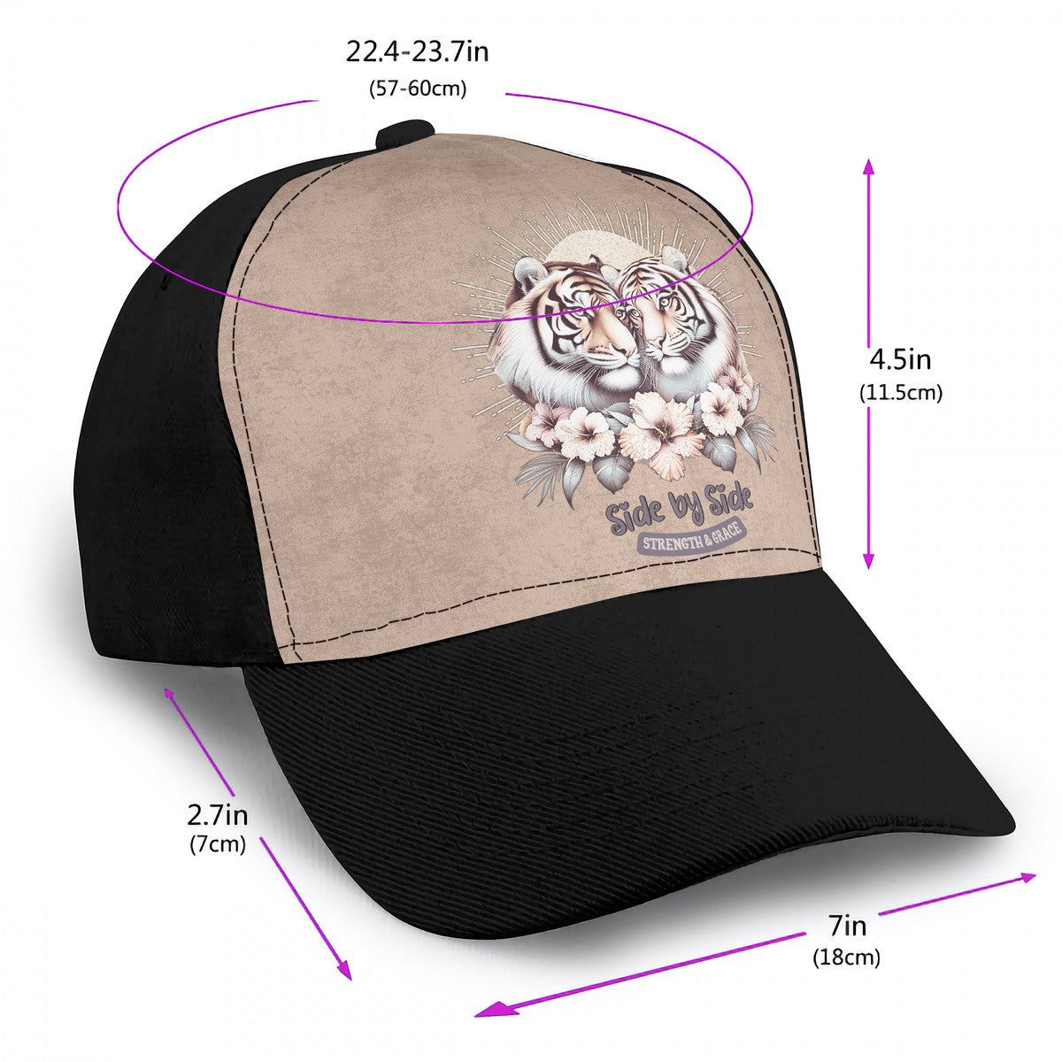 Tigers Side by Side Baseball Cap