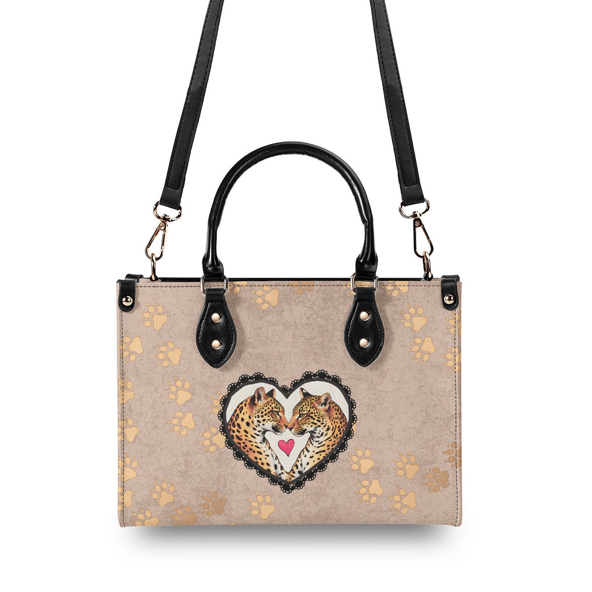 Jaguar Love Track Luxury Leather Handbag