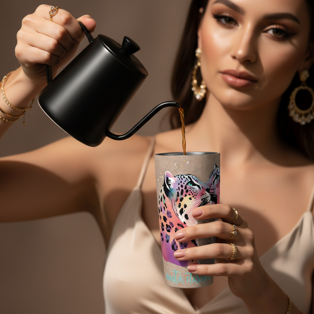 Salvaje Snowleopard Lid Cup 20oz