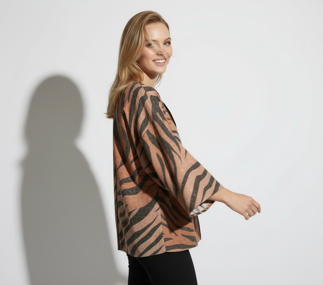 Tiger Stripes & Dots Kimono Jacket🐅🐾