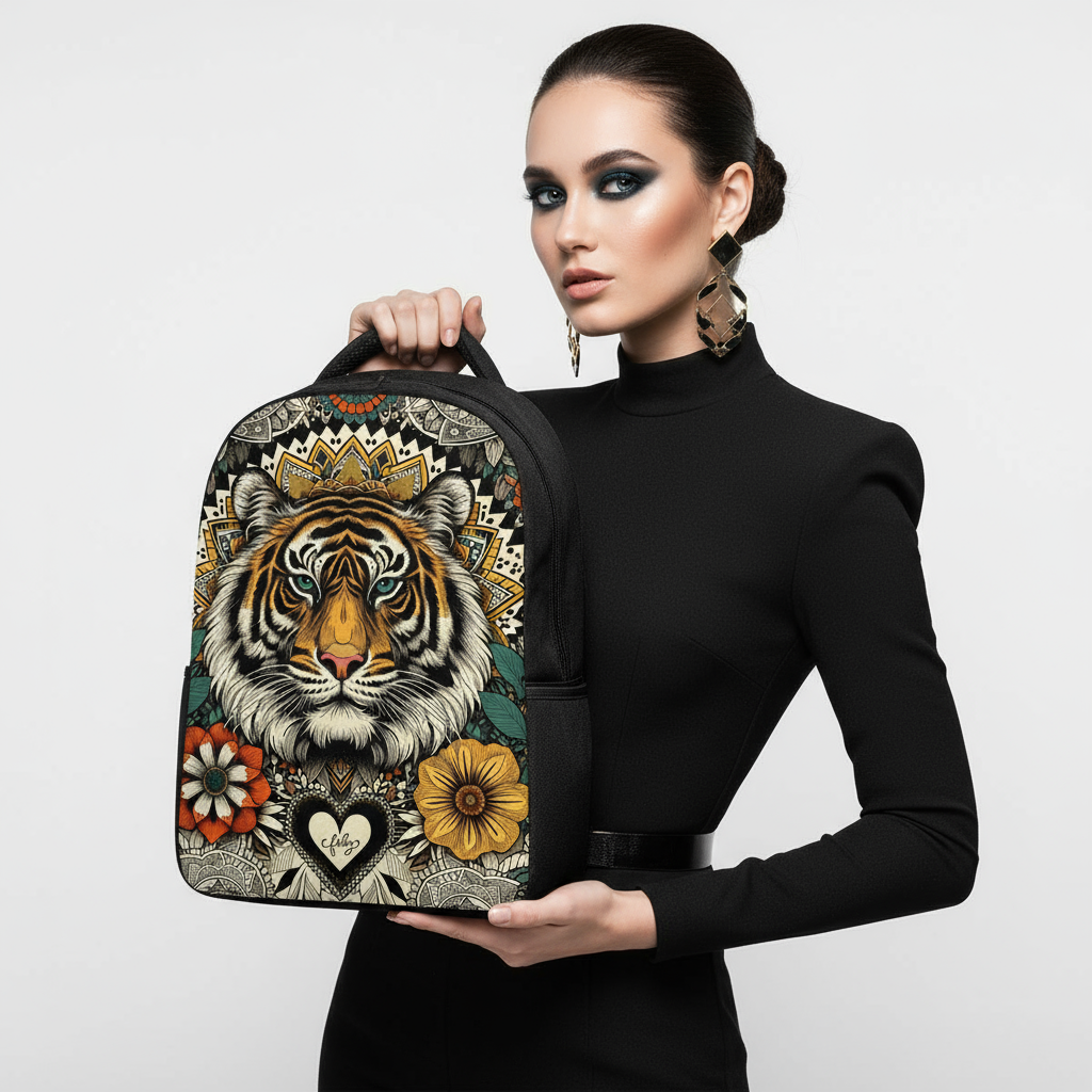 Tiger Feliz Laptop Backpack☘️🐅
