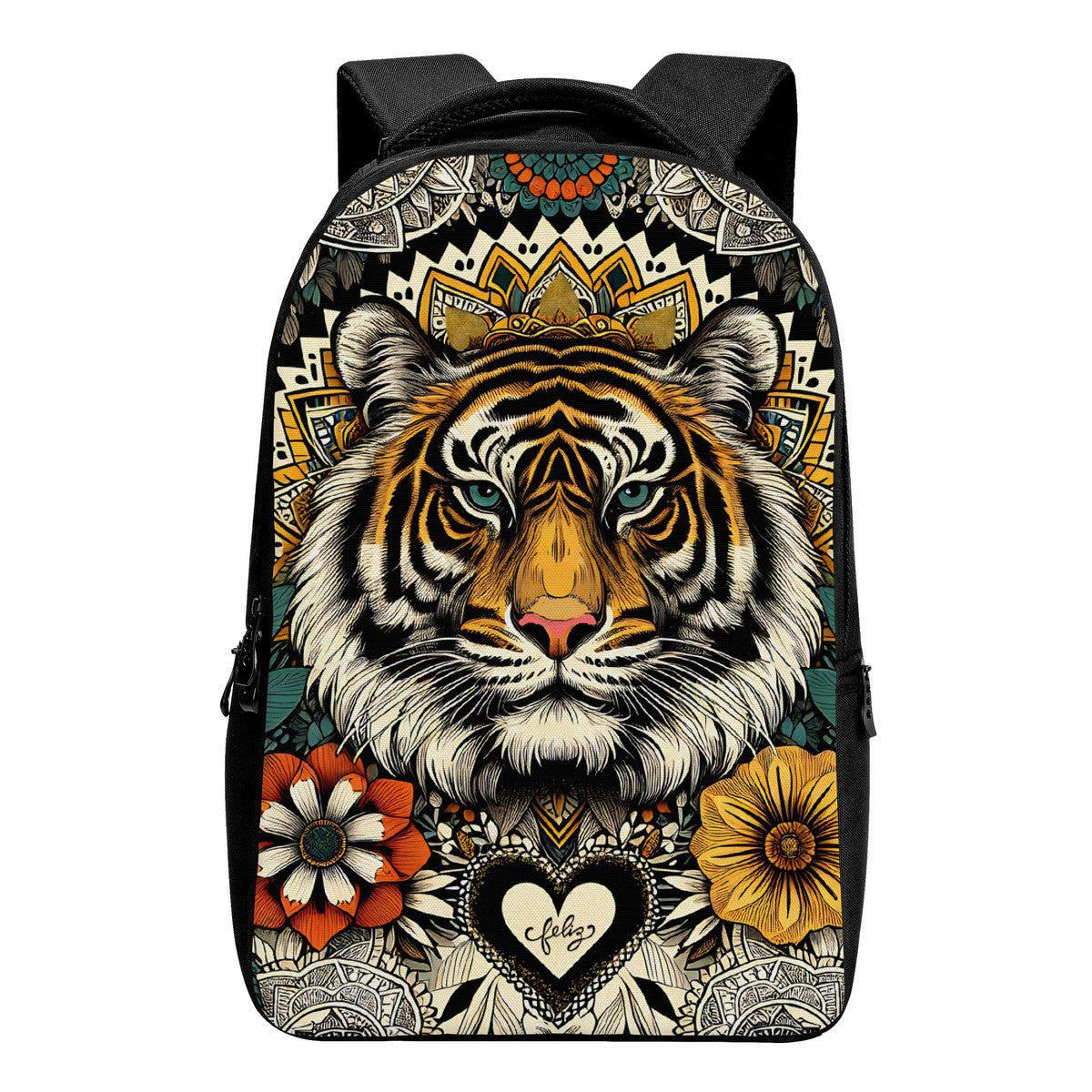 Tiger Feliz Laptop Backpack☘️🐅