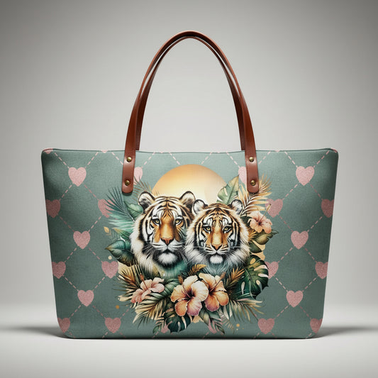Tigre y Tigresa Cloth Totes.