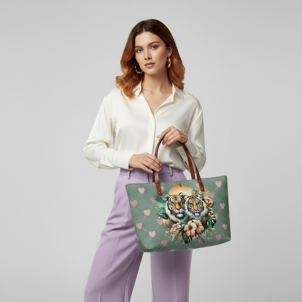 Tigre y Tigresa Cloth Totes.