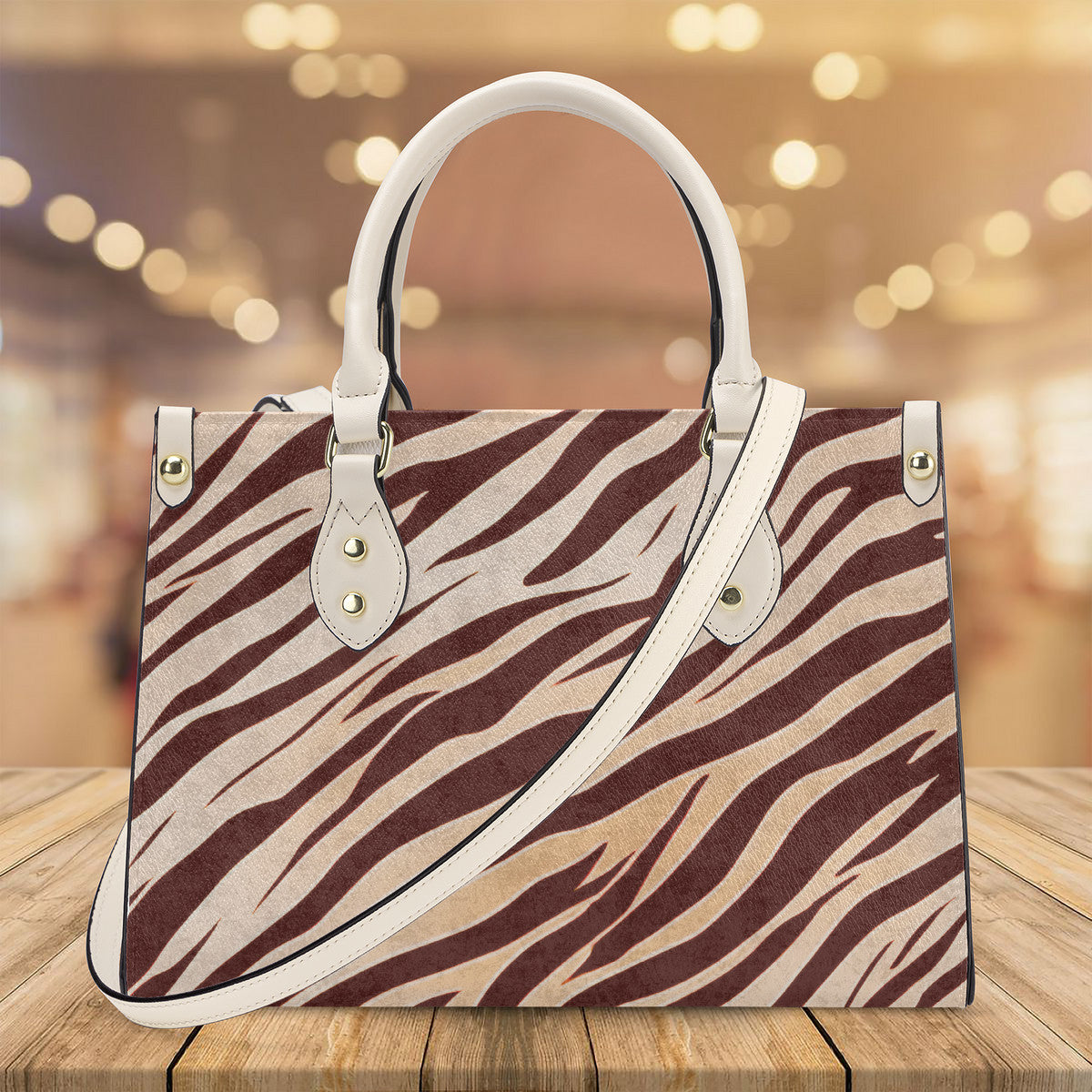 Tiger FlowState Luxury Tote Bag - White