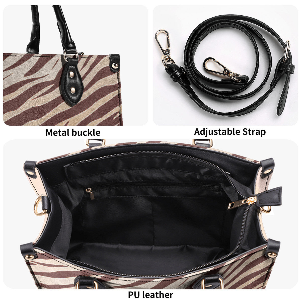 Tiger Stripes FlowState Luxury Handbag