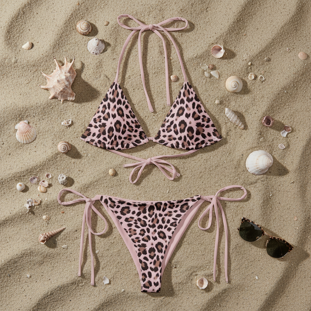 Leopard Passion String Bikini Blossom 🌸🐆