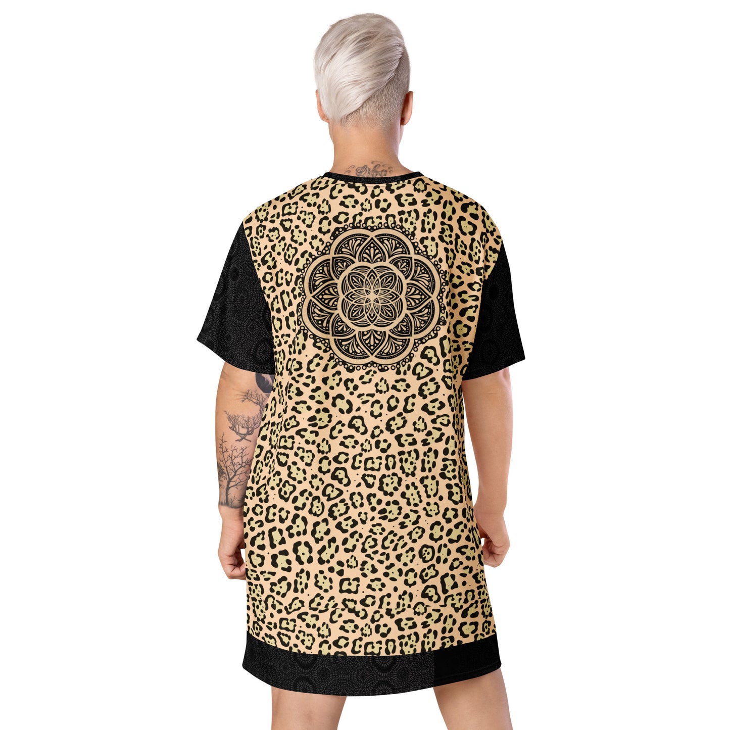 Wild Whiskers Mandala T-shirt dress