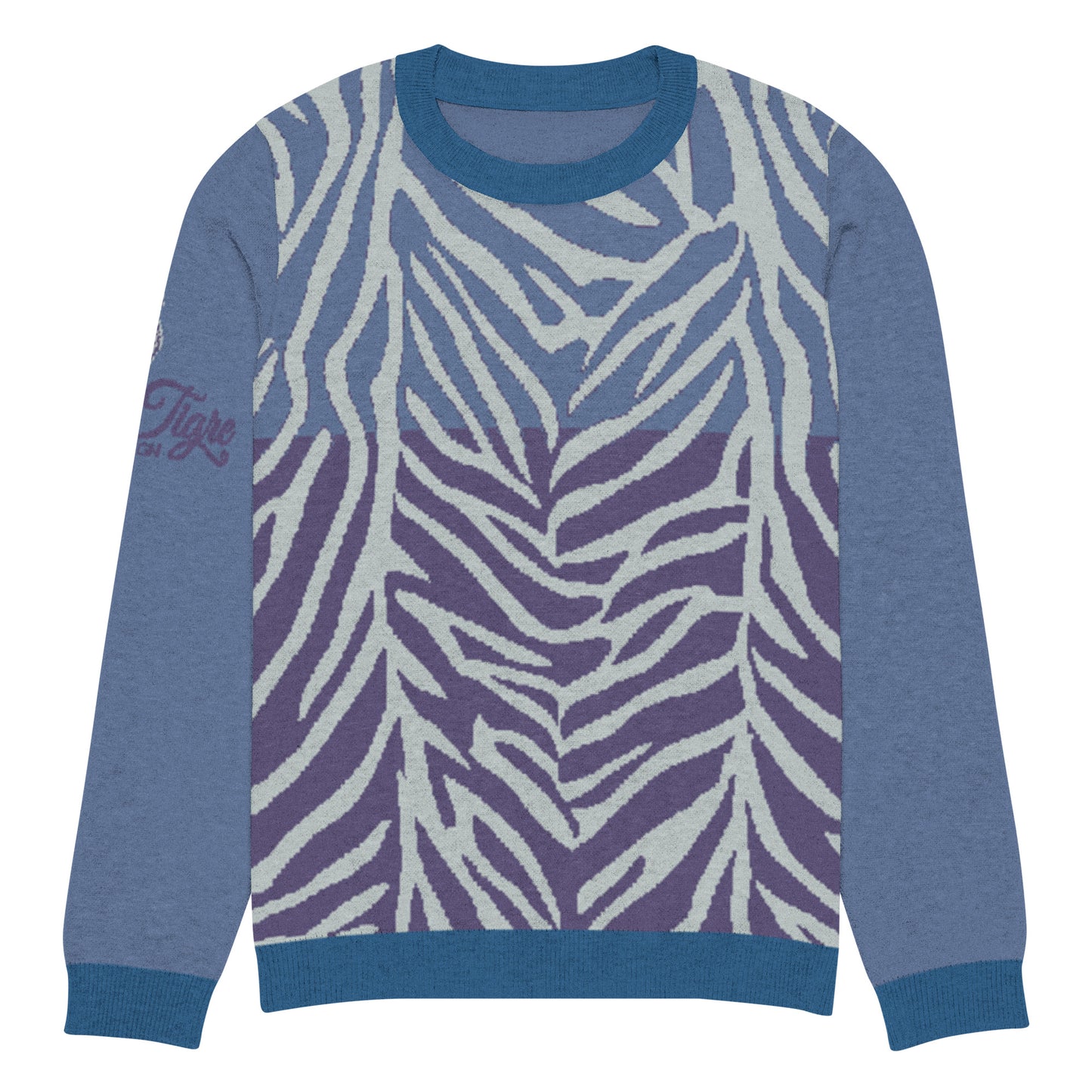 Exotic Essence Sky Knitted crew neck sweater