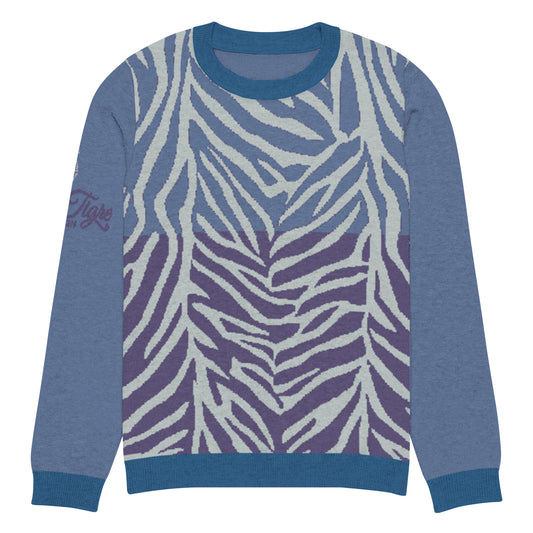 Exotic Essence Sky Knitted crew neck sweater