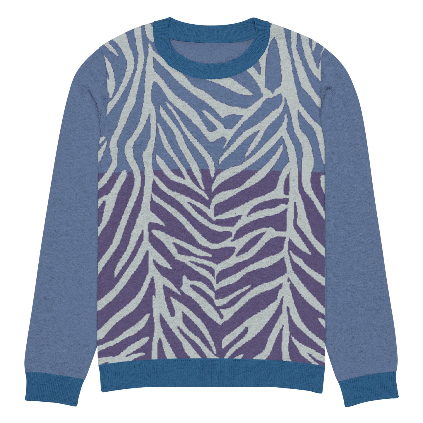 Exotic Essence Sky Knitted crew neck sweater