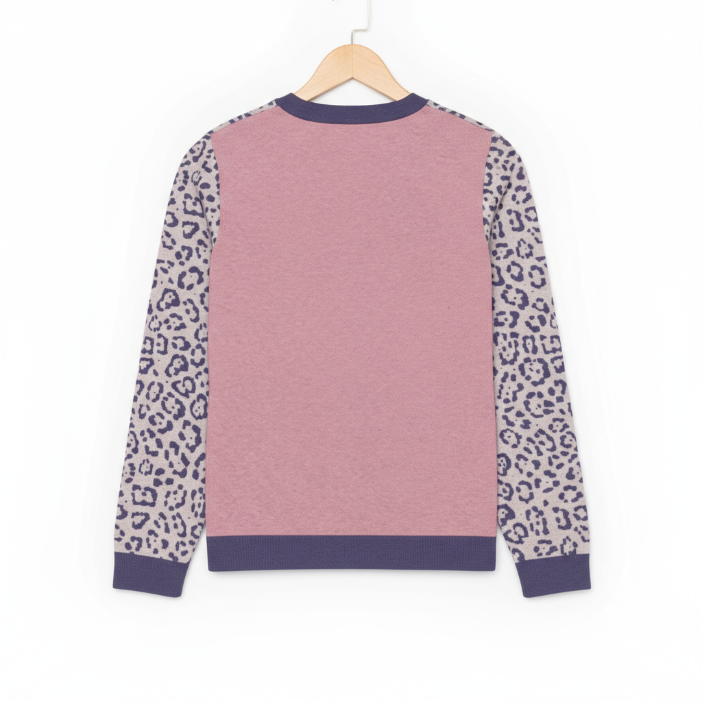 Jaguar Wild Warmth Knitted Sweater - lavender🌈🐆