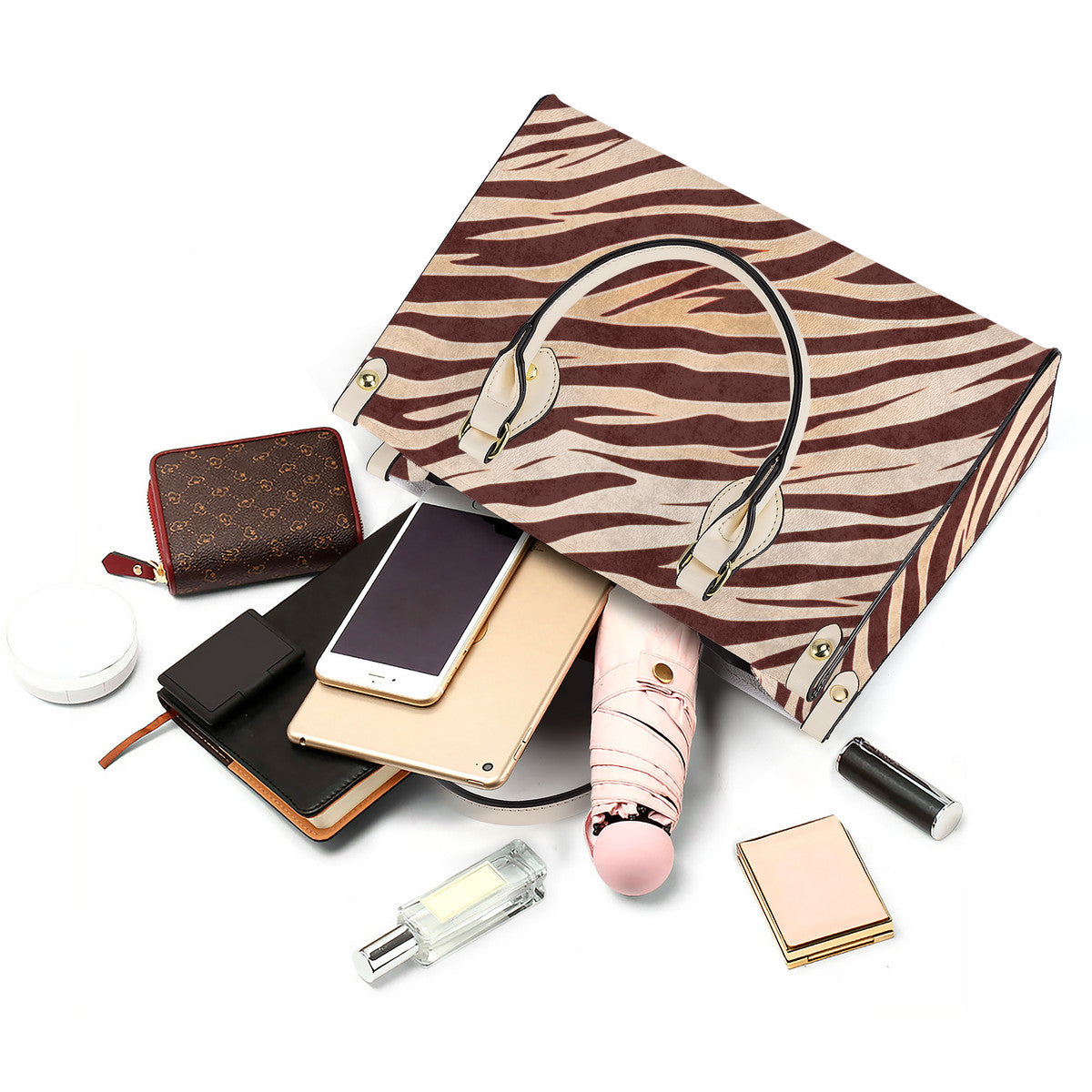 Tiger FlowState Luxury Tote Bag - White