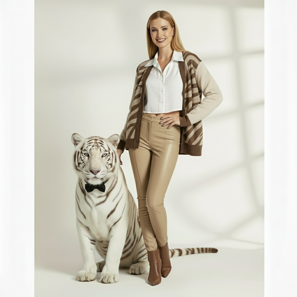 Tiger Stripes FlowState Knitted cardigan🐾🐅