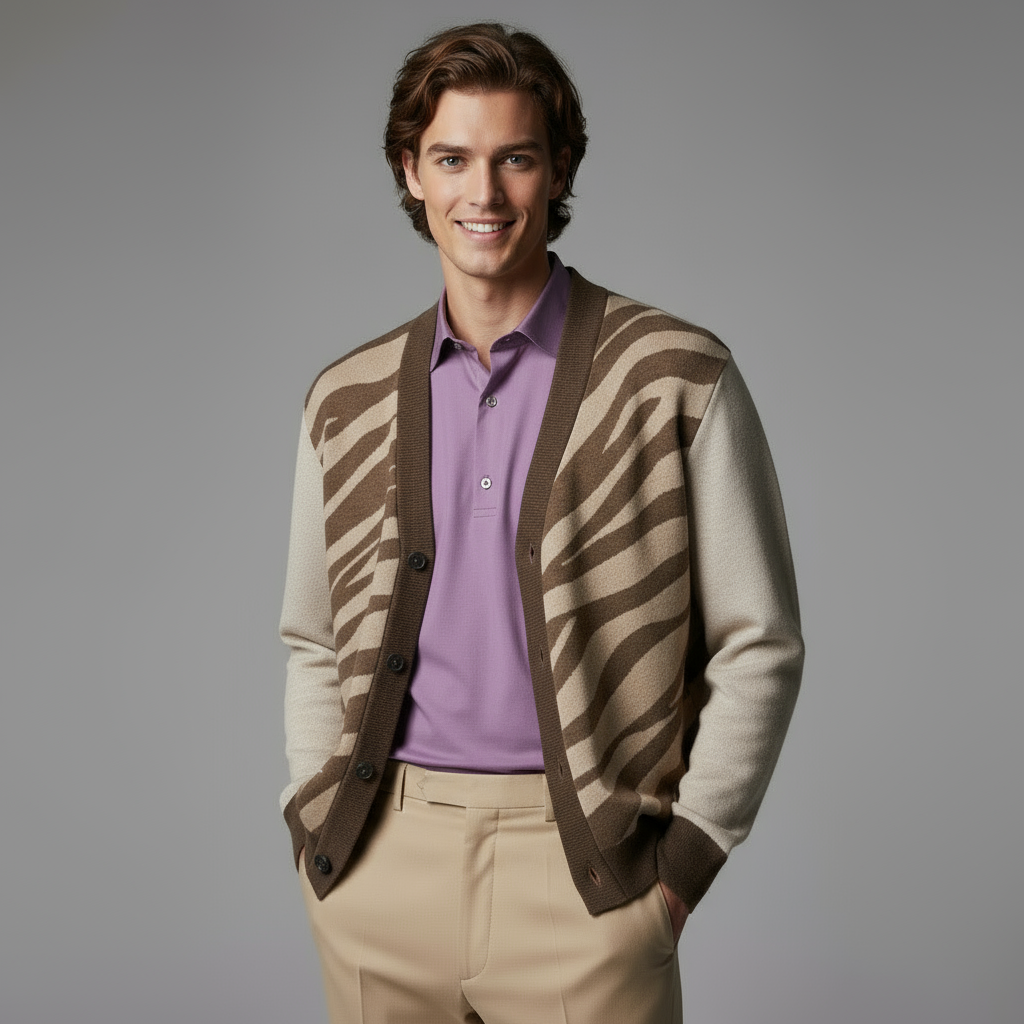 Tiger Stripes FlowState Knitted cardigan🐾🐅