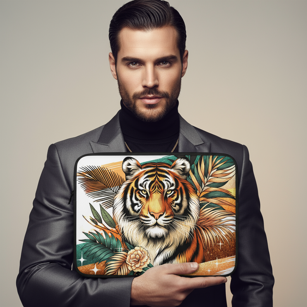 Tiger Wild Beauty Laptop Sleeve🔥🐅