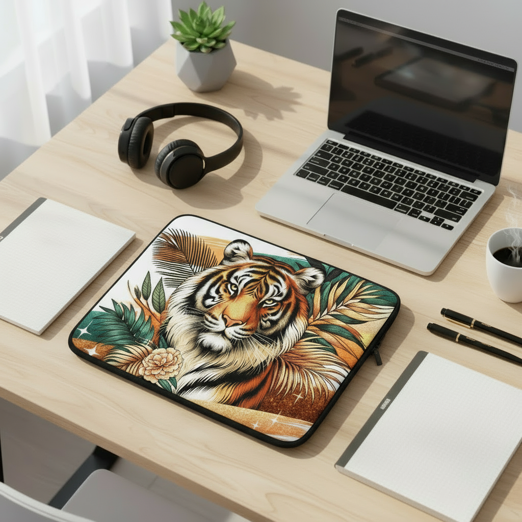 Tiger Wild Beauty Laptop Sleeve🔥🐅