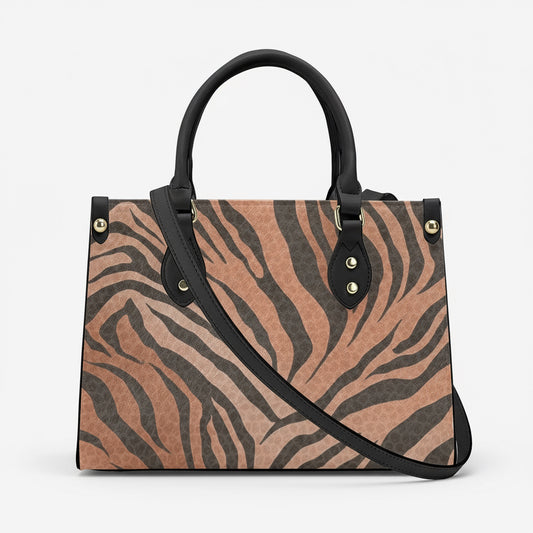 Tiger Stripes & Dots Luxury Tote - Black