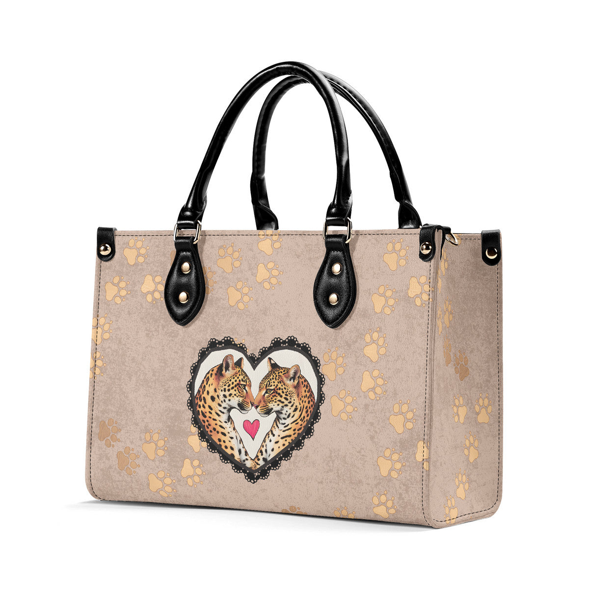 Jaguar Love Track Luxury Leather Handbag