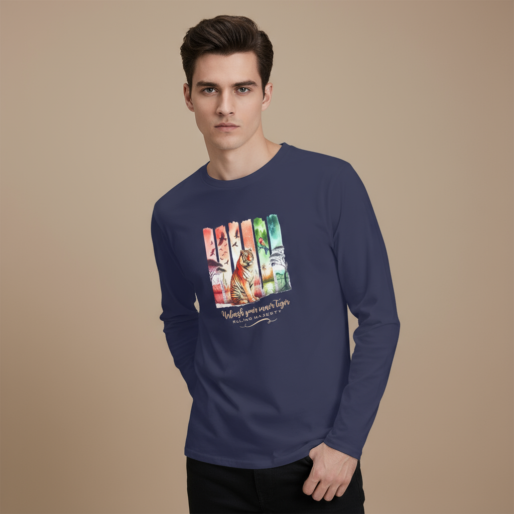 Tigers Majesty Men's Long Sleeve T-Shirts👑🐅