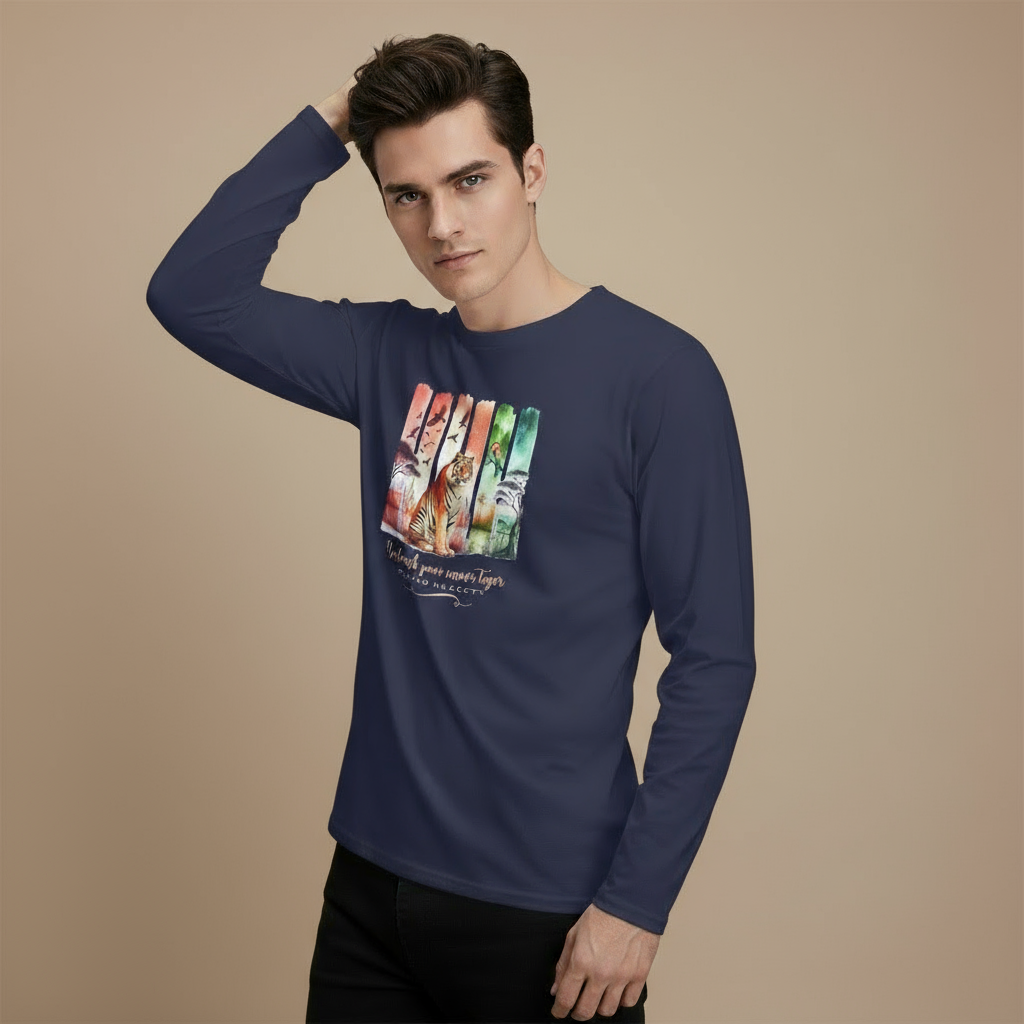Tigers Majesty Men's Long Sleeve T-Shirts👑🐅