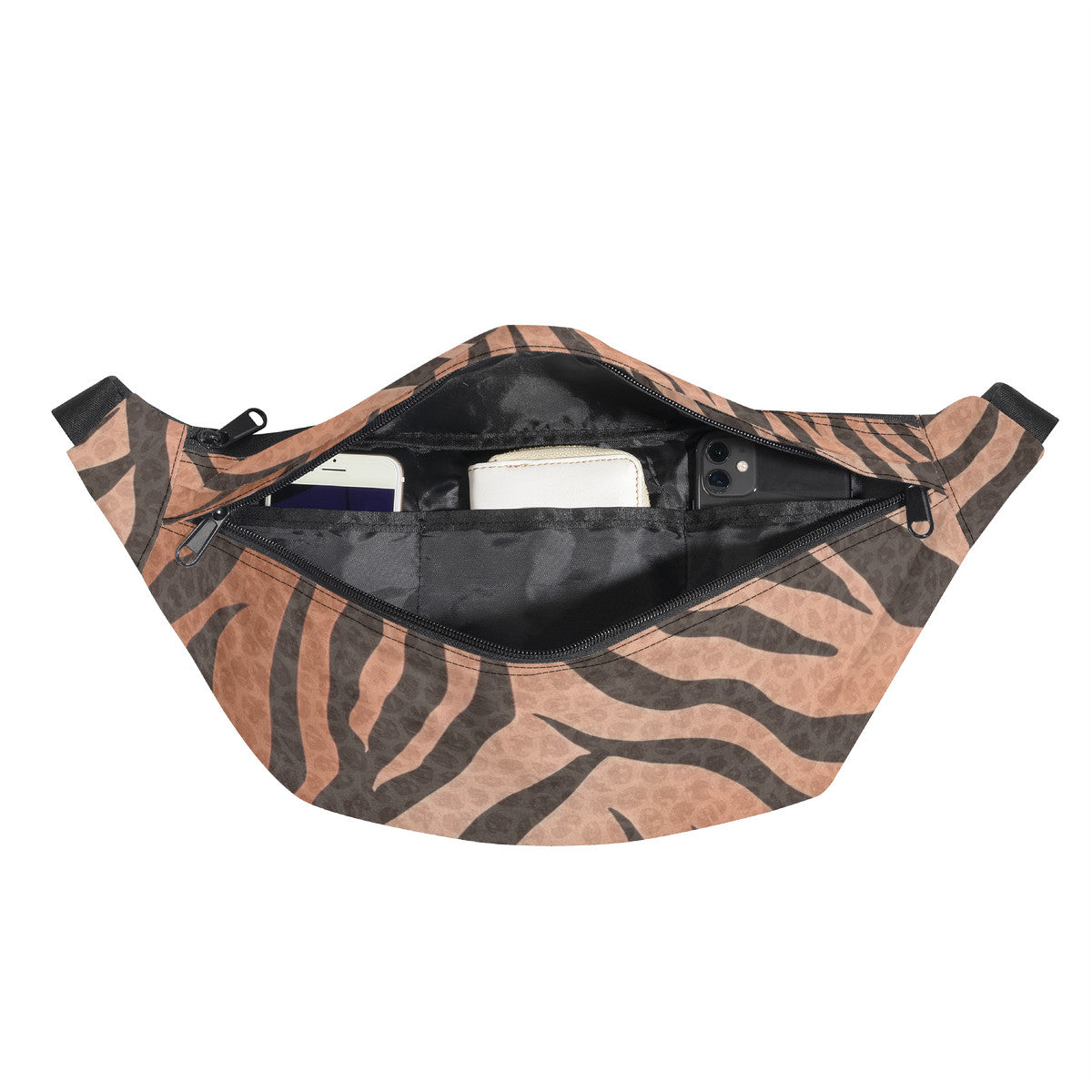 Tiger Stripes & Dots Large Fanny Bag