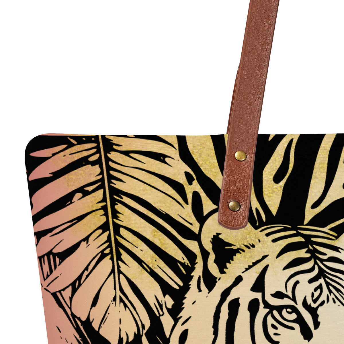 Tigers Secret Garden Cloth Tote Bag
