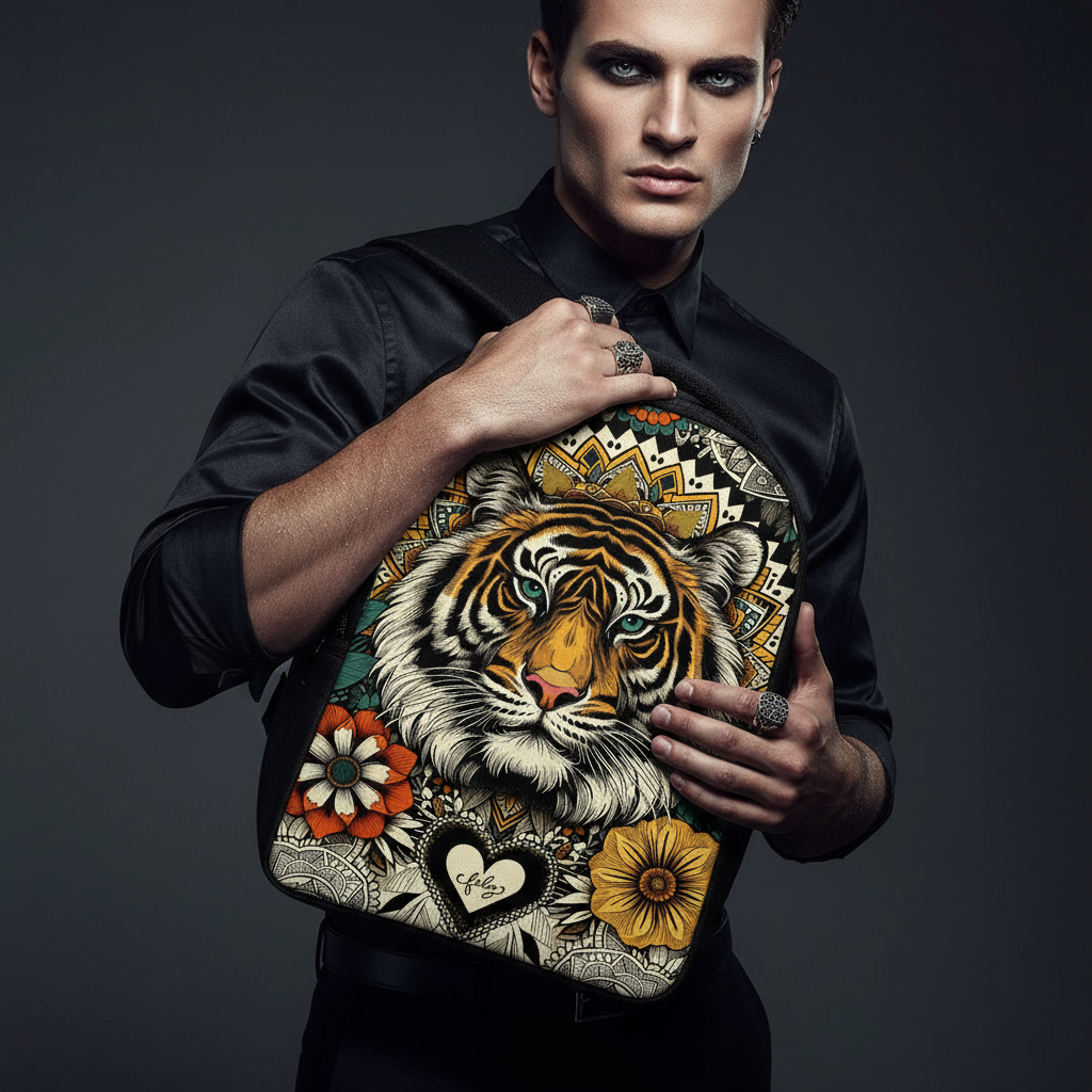 Tiger Feliz Laptop Backpack☘️🐅