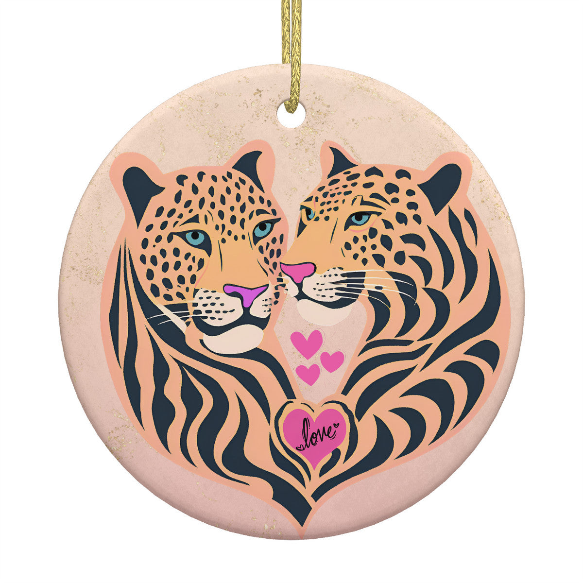 Tiguar LOVE Ceramic Christmas Round pendant