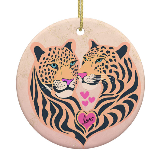 Tiguar LOVE Ceramic Christmas Round pendant