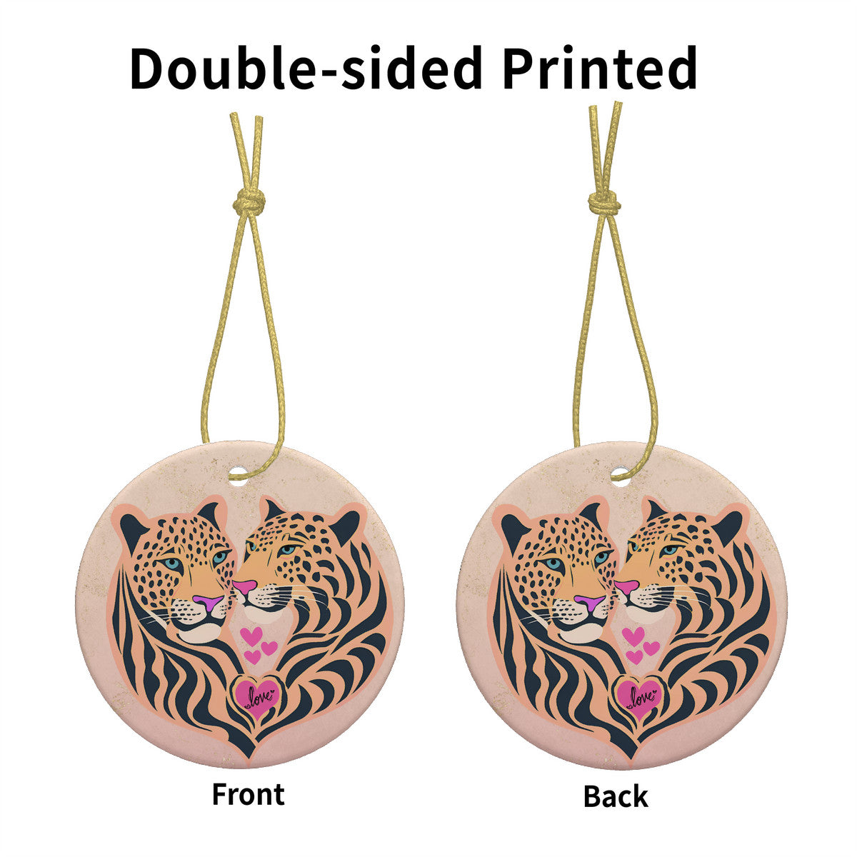 Tiguar LOVE Ceramic Christmas Round pendant
