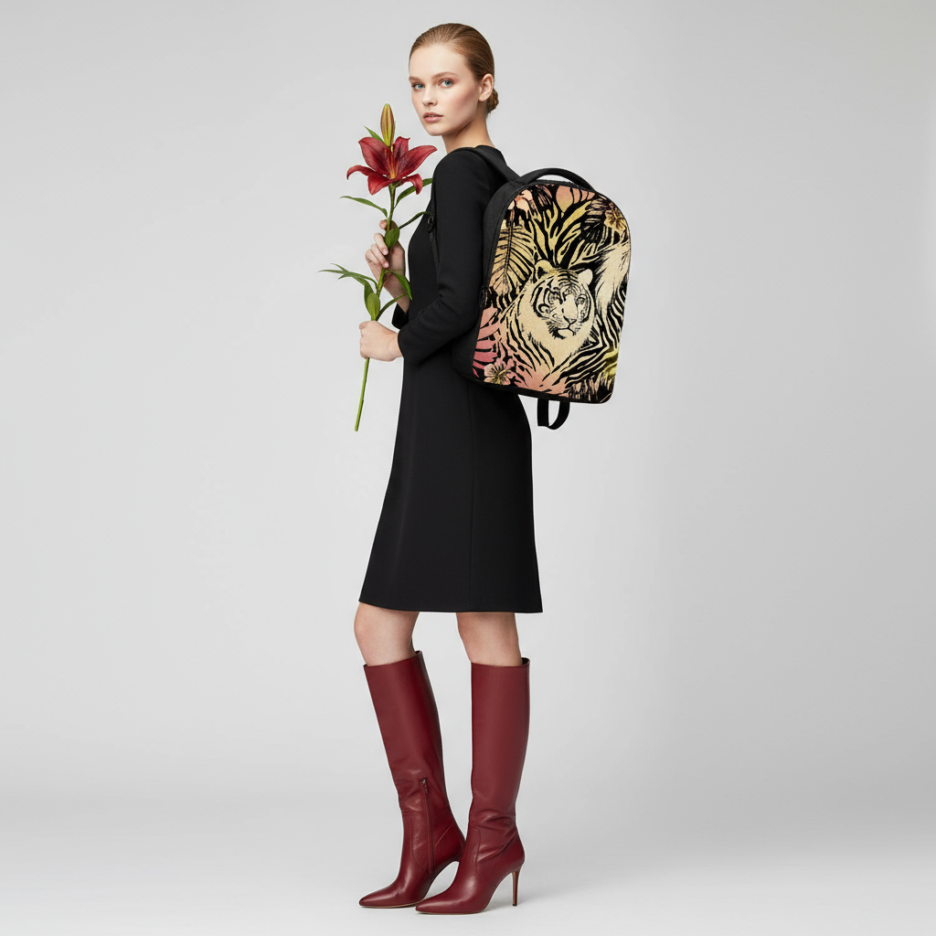 Tigers Secret Garden Laptop Backpack