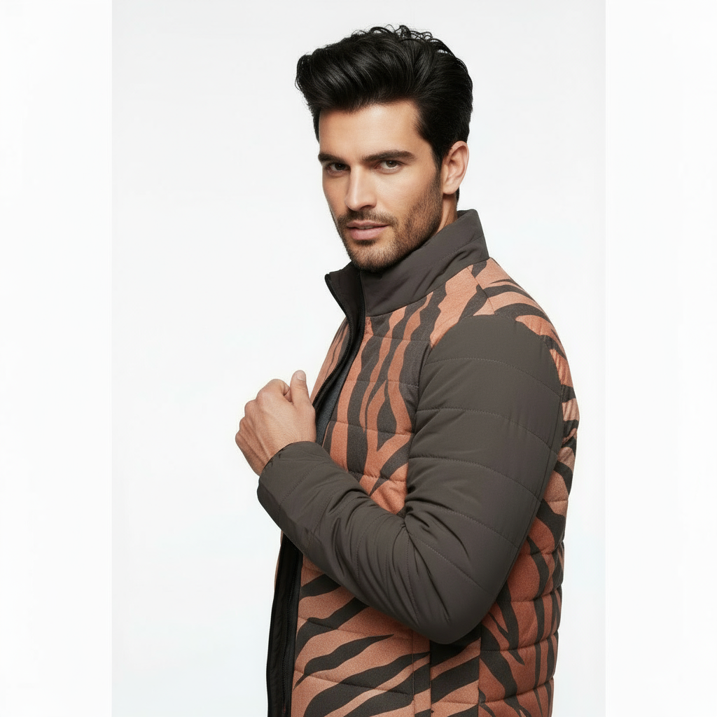 Tiger Stripes Shield Puffer Jacket❄️🐅