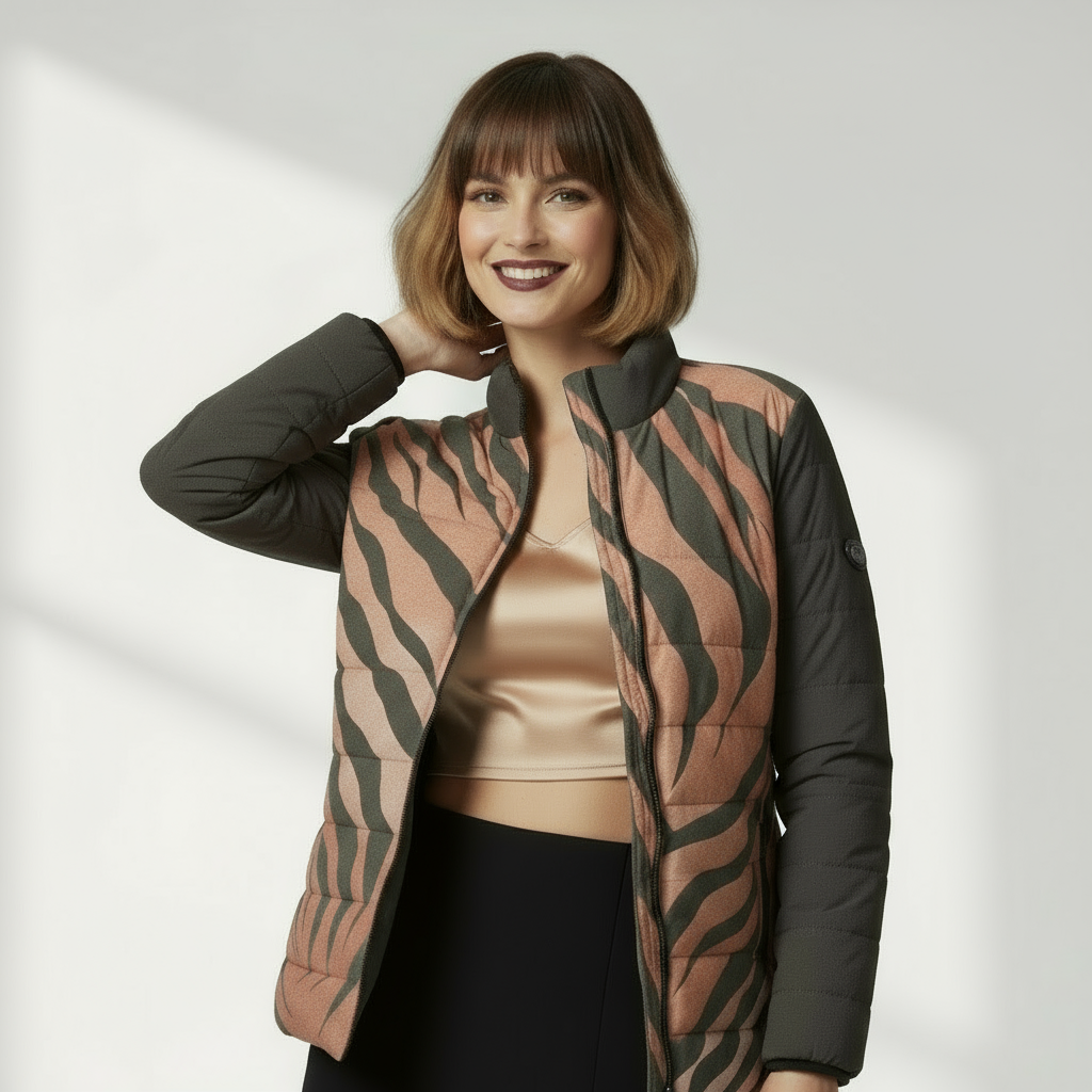 Tiger Stripes Shield Puffer Jacket❄️🐅