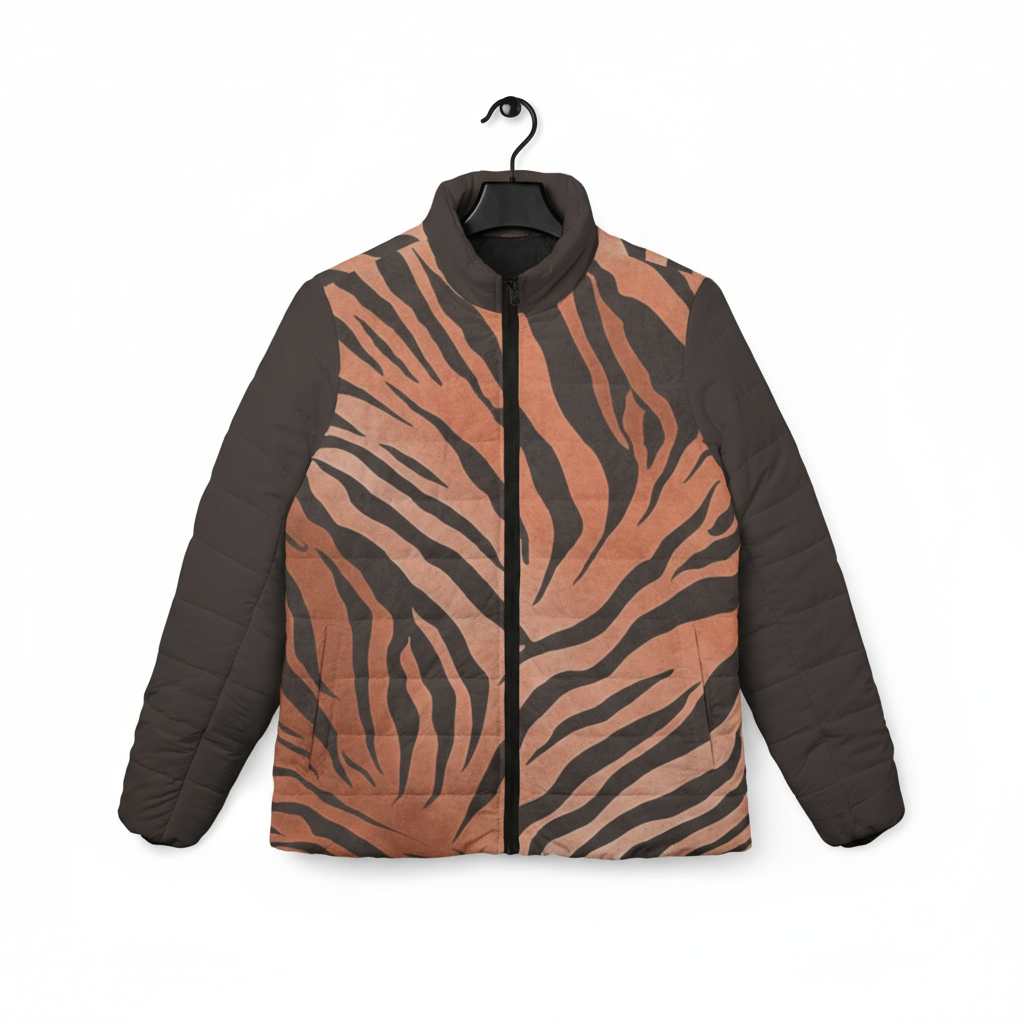 Tiger Stripes Shield Puffer Jacket❄️🐅