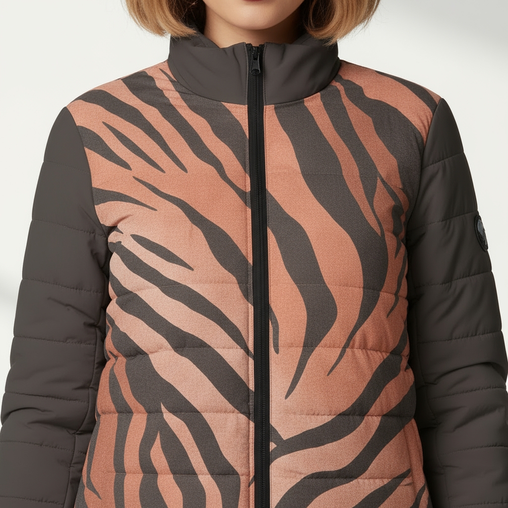 Tiger Stripes Shield Puffer Jacket❄️🐅