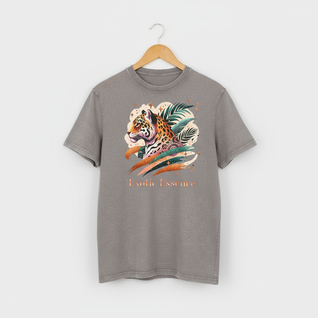Jaguar Exotic Essence Acid Washed Round Neck Tee