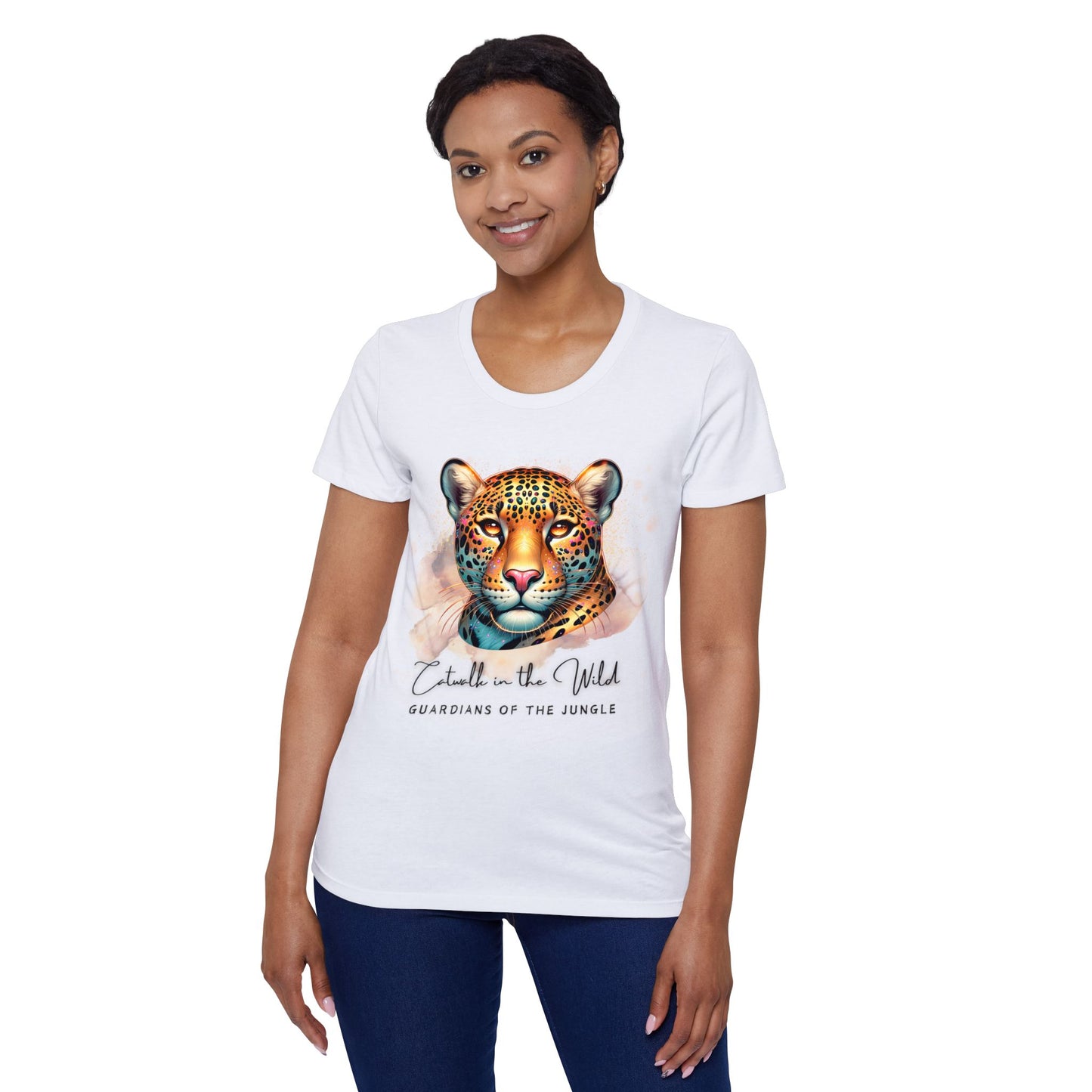 Catwalk in the Wild Women's Organic Short Sleeve T-Shirt
