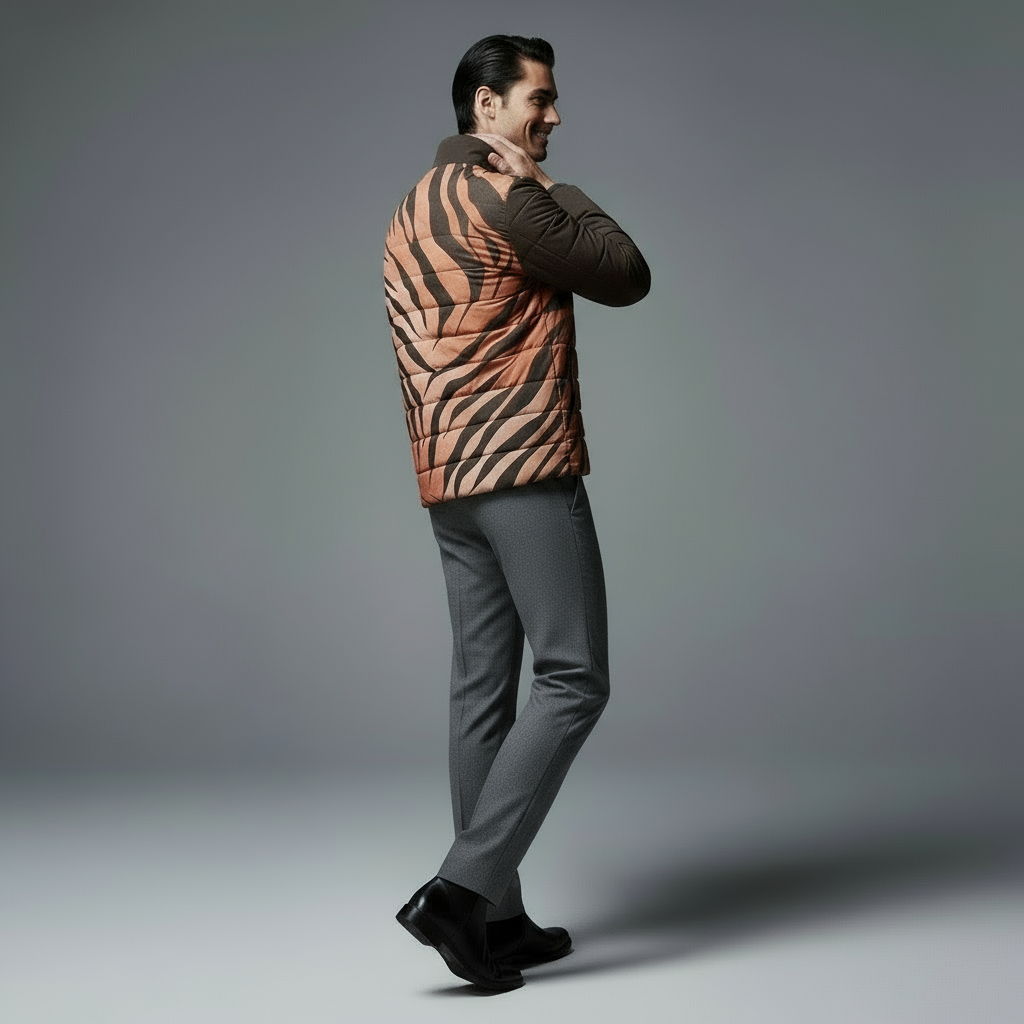 Tiger Stripes Shield Puffer Jacket❄️🐅