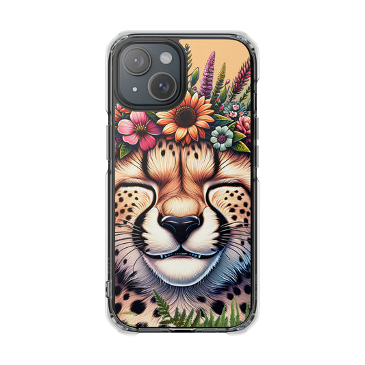 Cheetah Wild Dreams Magnetic Clear Impact Cases