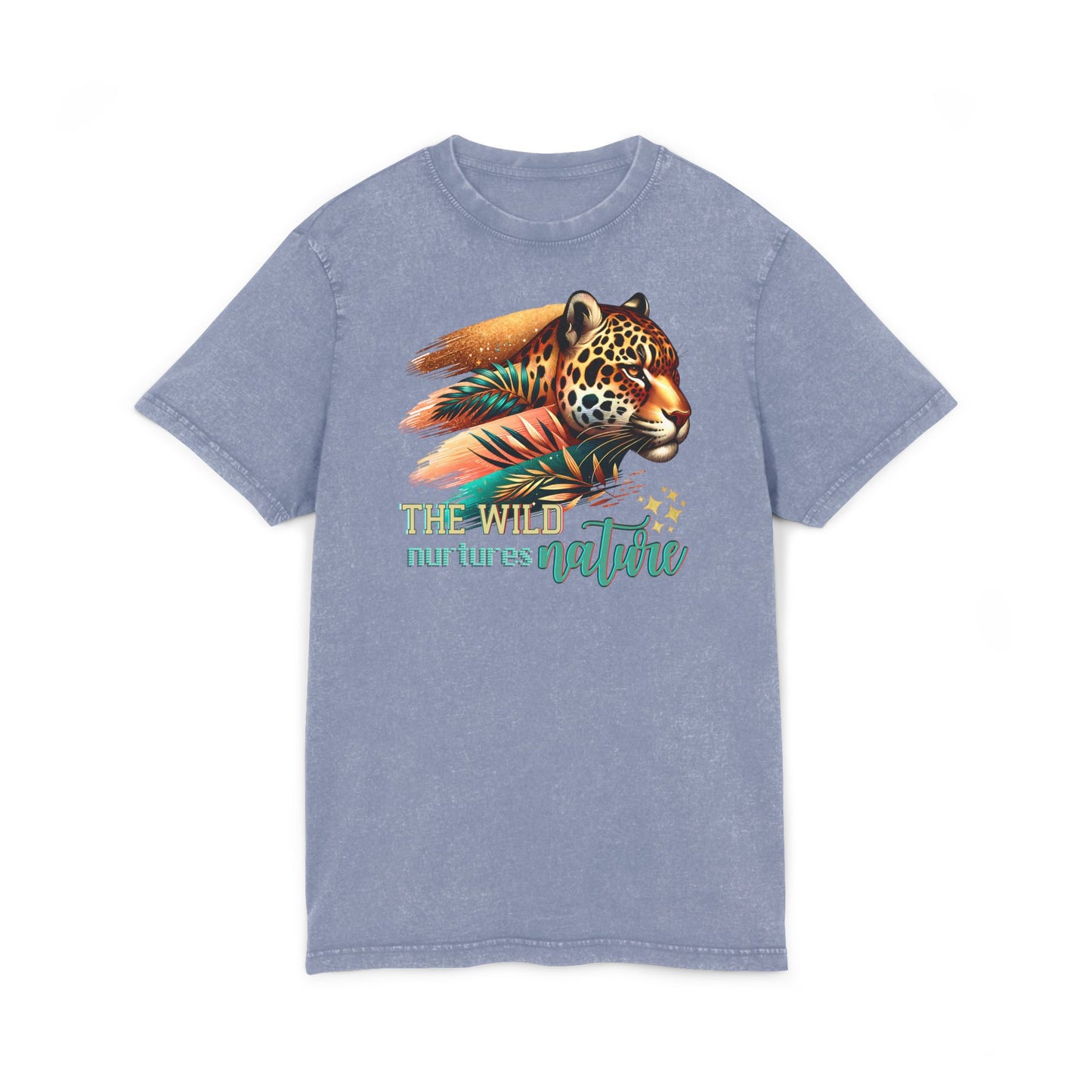 The Wild nurtures Nature Acid Washed Round Neck Tee