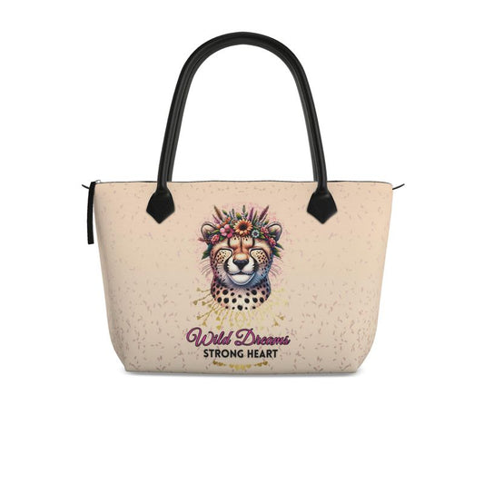 Cheetah Wild Dreams Zip Top Handbag
