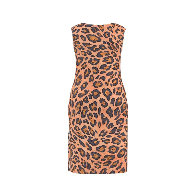 Ti-Guar Fusion Line Bodycon Dress flamingo moss creme
