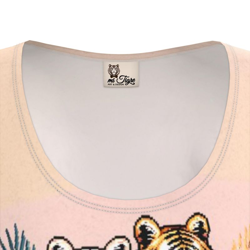 Tigre y Tigresa en Amor Ladies Tunic T Shirt