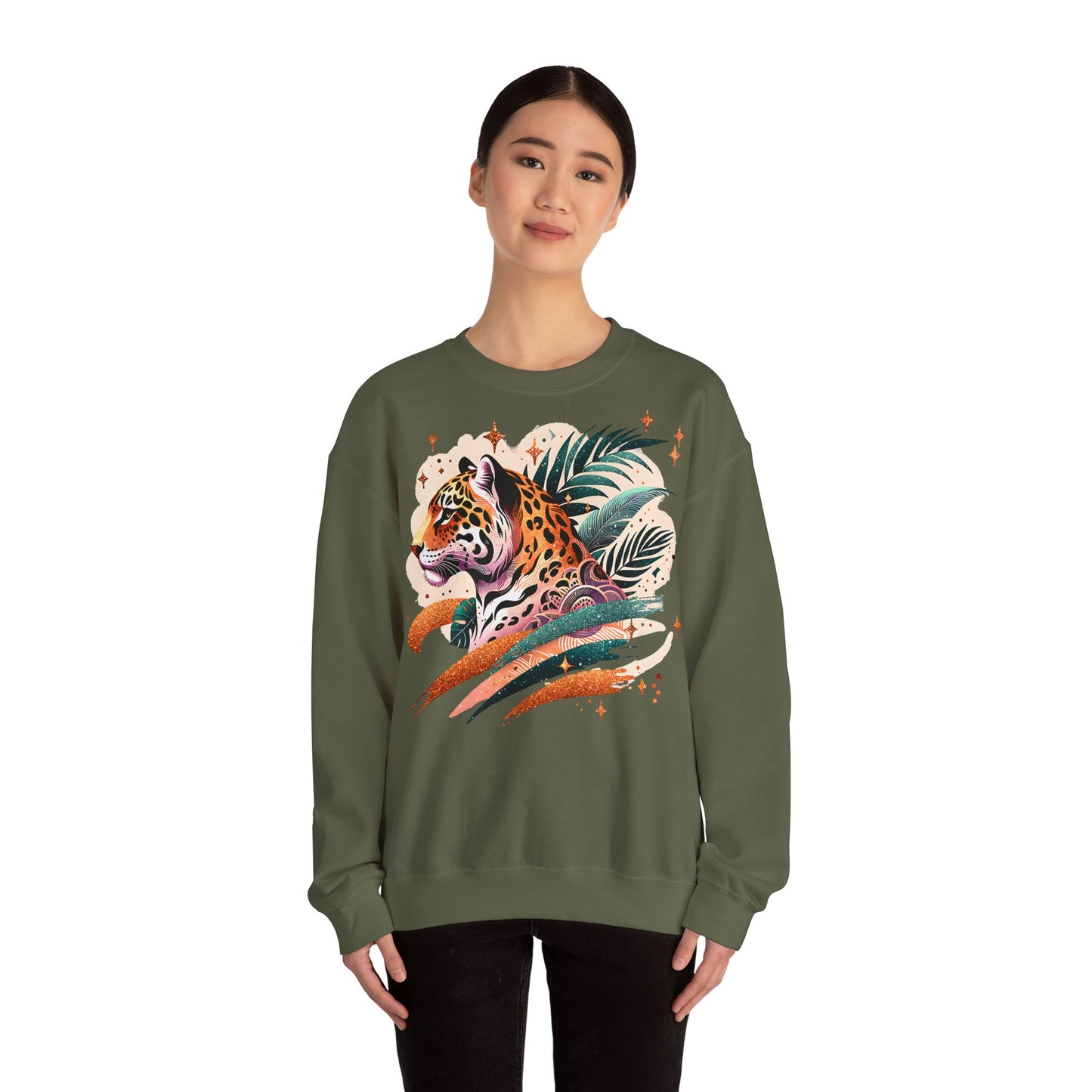 Jaguar Wildlife Art Sweatshirt