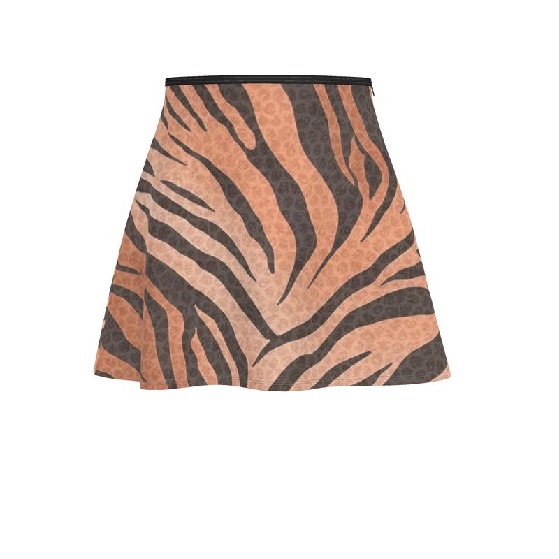 Tiger Stripes & Dots Skirt