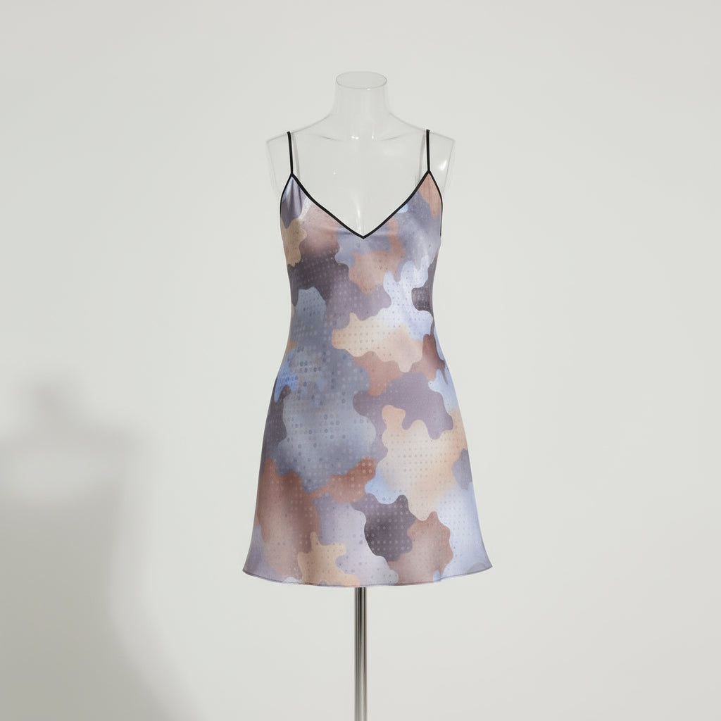 DriftCamo Mini Slip Dress