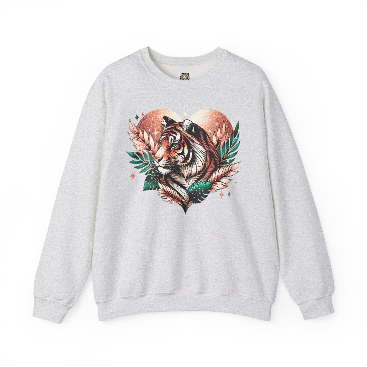 Tiger Pixel Heart Sweatshirt